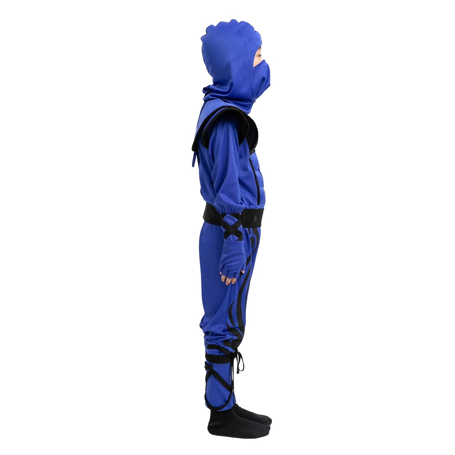 Syncfun Striking Blue Ninja Costume for Child Stealth Costume Halloween Kids Kung Fu Outfit,S