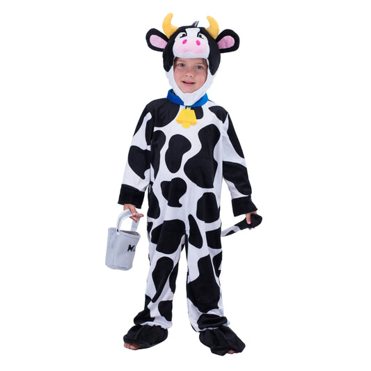 Syncfun Baby Cow Costume with Milking Bucket for Toddler, Kids Halloween Farm Party Dress Up Role Playing Cosplay 0-5 Years