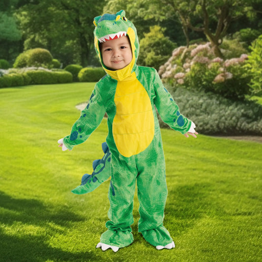 Syncfun T-Rex Costume for Baby, Dinosaur Jumpsuit w/Egg Costume for Toddler and Kids Halloween Party Dress-up 2 5 7 Years