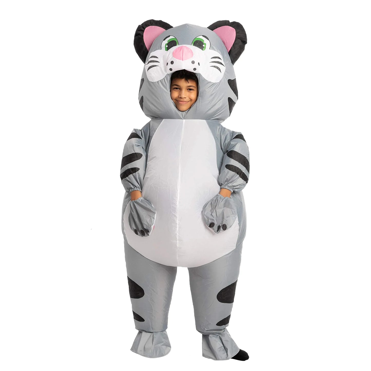 Syncfun Kitty Cat Full Body Inflatable Animal Costume for Child, Unisex Inflatable Costume, kitty for Halloween Halloween, Kitten Role Play, S