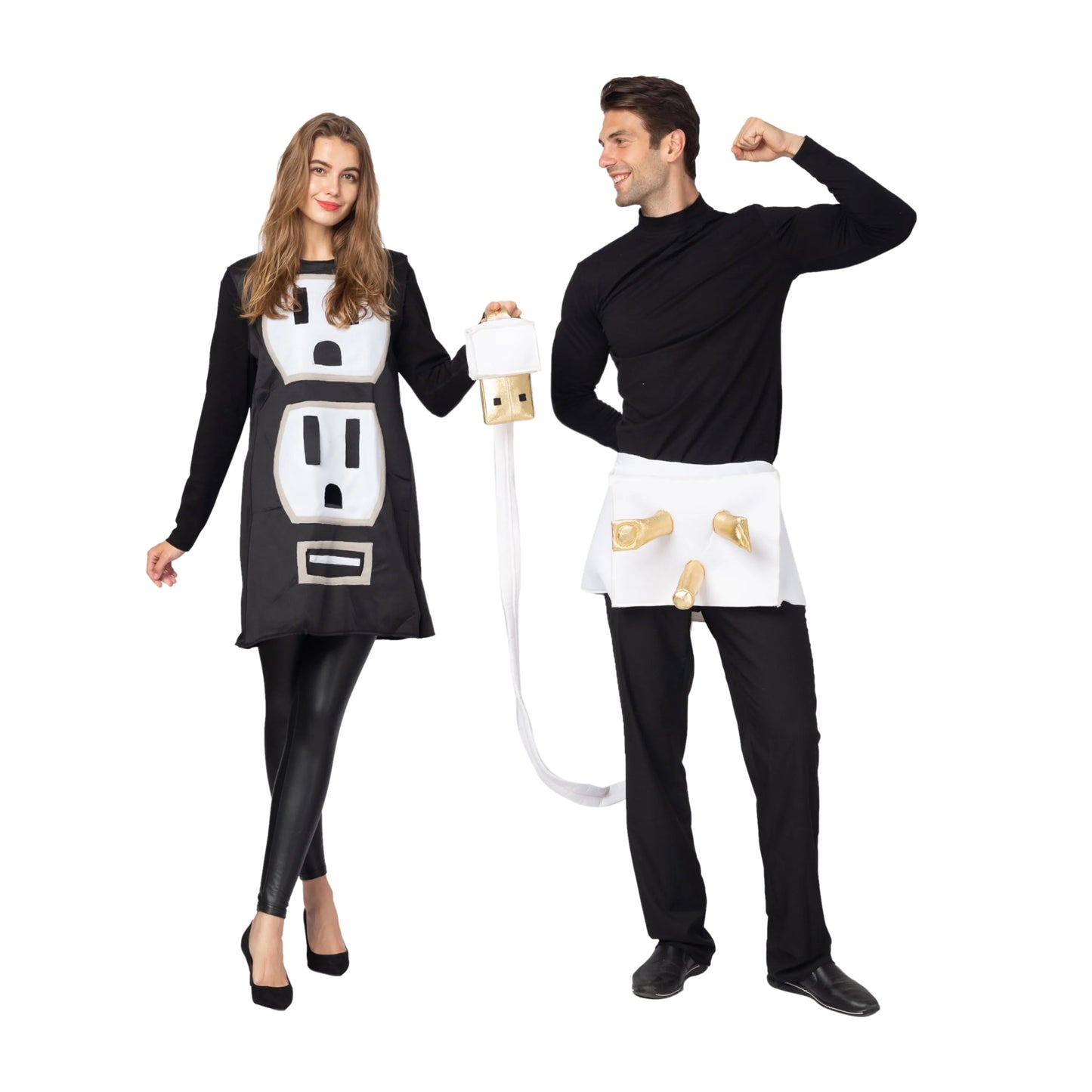 Syncfun USB/Light Plug and Socket Couple Set Halloween Costume for Adult