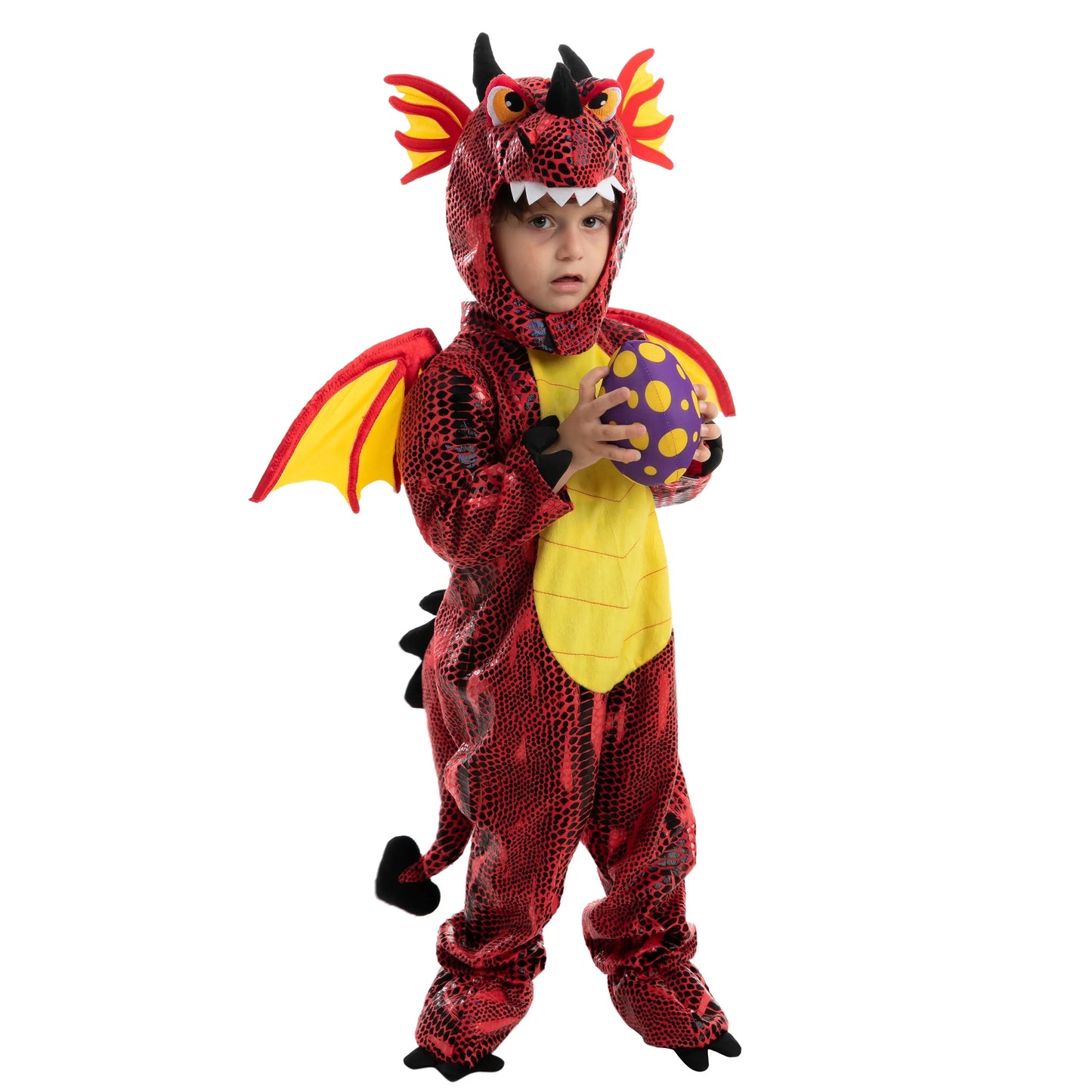 Syncfun Dinosaur Costume for Kids, Baby Unisex Dragon Costume with Wings for Boys Halloween Dress Up, Dinosaur Themed Party 3-7 Years