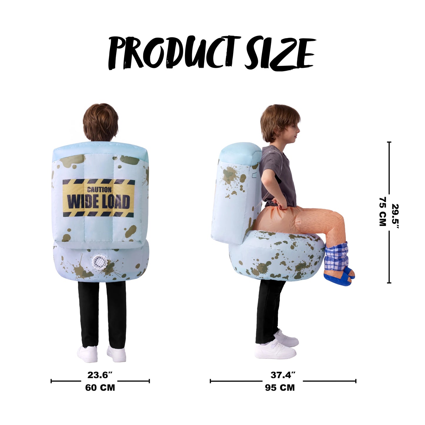Joyfy Inflatable Costumes for Kids, Sitting on a Toilet Inflatable  Costume, for Halloween Fancy Dress Parties Cosplay